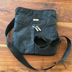 Like New, Never Used Baggallini Black Animal Print Crossbody